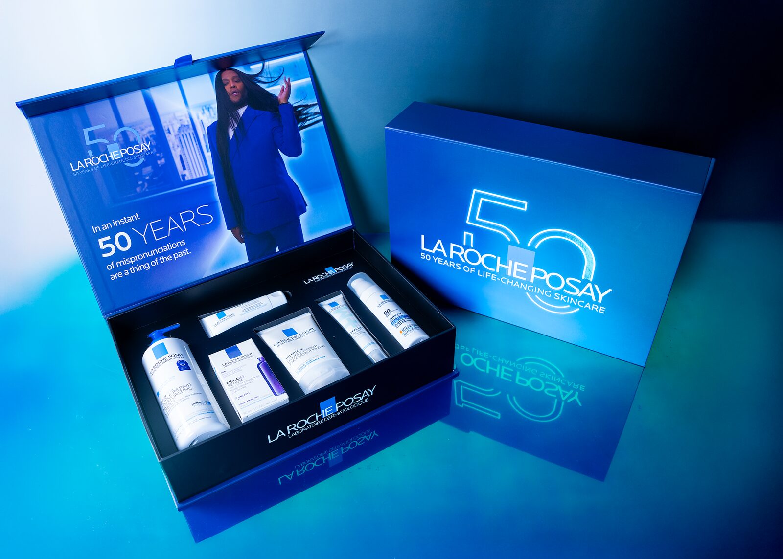 La Roche-Posay 50th anniversary influencer kit featuring Law Roach